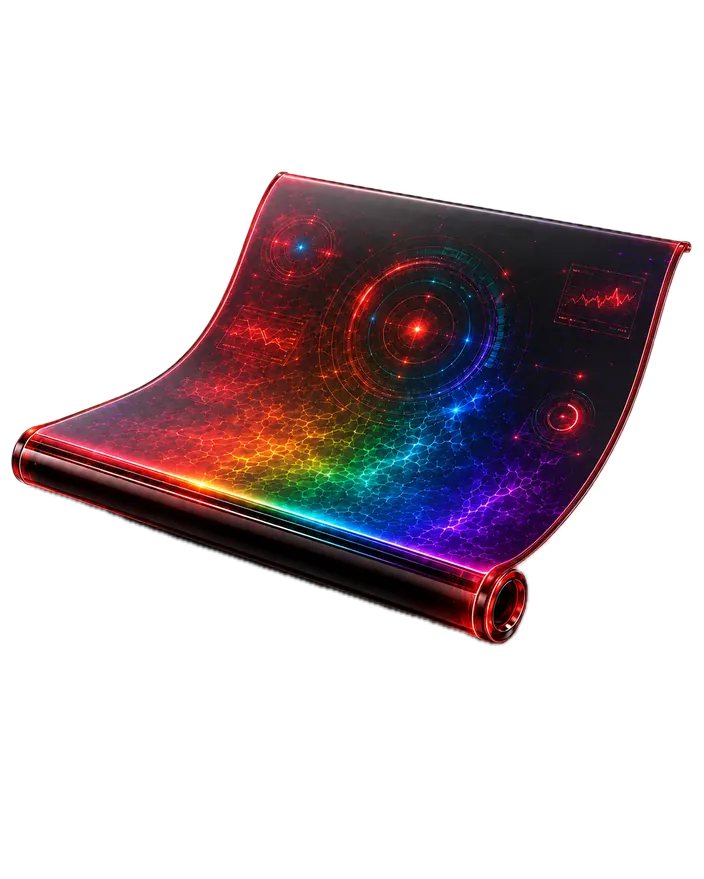 Ringo S propped in a standing wave, display curving upward